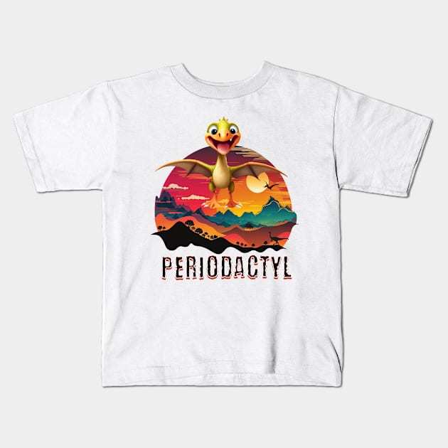 Periodactyl Kids T-Shirt by TempoTees